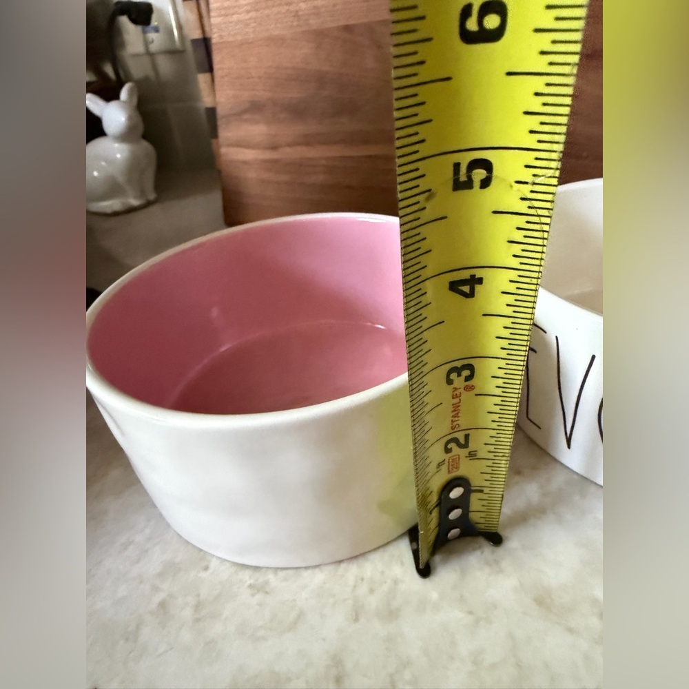 Rae Dunn Woof and Devour ceramic dog bowls - Picture 12 of 12